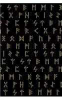 Viking Pattern - Go To Valhalla 10: Blank Sketch Paper Notebook with frame for Norse Mythology Lovers