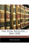 The Eton Register ...