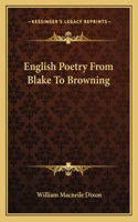 English Poetry from Blake to Browning