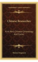 Chinese Researches