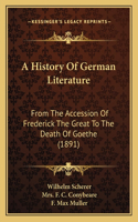 A History Of German Literature
