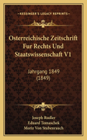 Osterreichische Zeitschrift Fur Rechts Und Staatswissenschaft V1