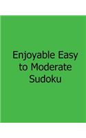Enjoyable Easy to Moderate Sudoku: Fun, Large Grid Sudoku Puzzles(English)