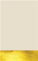 Bone Gold Dipped Notebook: Essentials Dot Matrix Notebook, A5 Size (Bullet Journal)