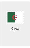 Algeria flag minimalist notebook