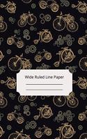 Steampunk Theme Art Wide Ruled Line Paper