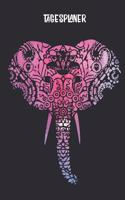 Tagesplaner mit Elefant als Mandala: Terminplaner I DIN A5 I 120 Seiten I Tageskalender I Organizer I Achtsamkeit I Ziele(1 Mandala Tagesplaner)