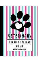 Veterinary Nursing Student 2020 Weekly Planner