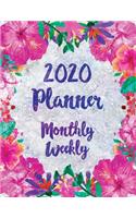 2020 Planner Flowers Monthly Weekly