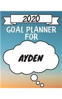 2020 Goal Planner For Ayden