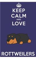 Keep Calm And Love Rottweilers