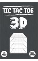 Tic Tac Toe 3D: A Fun Traveling Game for Boys, Girls, Teenagers or Adults to Play on a Road-Trip - 125 Pages (1000 Games)