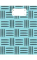 Sky Blue Tribal Composition Notebook: Back To School Supplies; Wide Ruled Primary Book