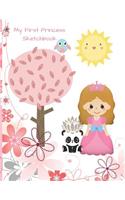 My First Princess Sketchbook: Cute Girls Creative Doodle Sketchpad