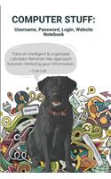 Computer Stuff: Username, Password, Login, Website Notebook Take an Intelligent & Organized Labrador Retriever Like Approach Towards Retrieving Your Information. Cu