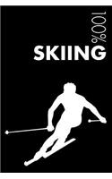 Skiing Notebook: Blank Lined Skiing Journal for Player and Coach