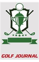 Golf Journal: 6x9 Golf Notebook with Scorecards and Monthly STATS Tracker