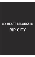 My Heart Belongs in Rip City: A 6x9 Inch Matte Softcover Journal Notebook with 120 Blank Lined Pages and a Positive Hometown or Travel Cover Slogan