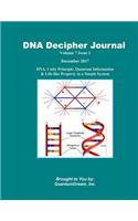 DNA Decipher Journal Volume 7 Issue 2: DNA, Unity Principle, Quantum Information & Life-like Property in a Simple System(7 DNA Decipher Journal)