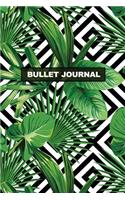Bullet Journal: Tropical Print 6x9 Dot Grid Notebook - Bright, Floral Style(3 Pretty Bullet Journals)