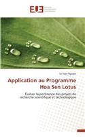 Application Au Programme Hoa Sen Lotus