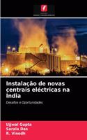 Instalação de novas centrais eléctricas na Índia