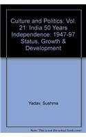 Culture and PoliticsINDIA 50 YEARS INDEPENDENCE:1947-97 STATUS,GROWTH & DEVELOPMENT. Vol.21