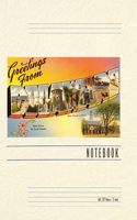 Vintage Lined Notebook Greetings from Delaware