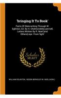 'bringing It to Book'