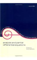 Analysis and Partial Differential Equations