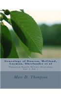 Genealogy of Duncan, Dunkart, McCloud, Layman, Oberlander, Reiman, Gipe, Klein, Warner, Neal, Surr, Baugher, Miller, Neipp, Kepner, Hamm, Deitz et al
