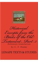 Historical Excerpts from the Books of the Old Testament, Part 3