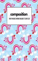 Composition: Rainbow Notebook: Get Organized with this back to school student notebook or journal makes a great gift for kids, girls, boys and teachers for the c