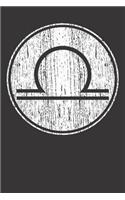 Notebook: Libra Zodiac Astrology Vintage Gift
