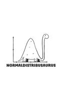 Normaldistribusaurus: Creative Cartoon Statistical Curve Journal - Notebook - Workbook For Math, Statistics And Dinosaur Fans - 6x9 - 120 Blank Lined Pages