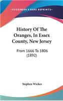 History Of The Oranges, In Essex County, New Jersey