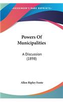 Powers Of Municipalities