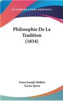 Philosophie de La Tradition (1834)