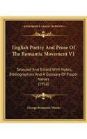 English Poetry and Prose of the Romantic Movement V1