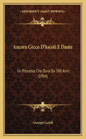 Ancora Cecco D'Ascoli E Dante