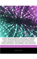 Articles on Jewish Racecar Drivers, Including: Frana OIS Cevert, Peter Revson, Joakim Bonnier, Mauri Rose, Chanoch Nissany, Tomas Scheckter, Mario Haberfeld, Tom Coronel, Steve Krisiloff, Sheila 