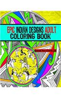 Epic Indian Designs Adult Coloring Book