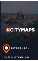 City Maps Pittsburgh Pennsylvania, USA