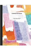 Abstract Watercolor Composition Notebook