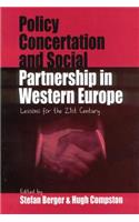 Policy Concertation and Social Partnership in Western Europe