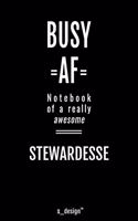 Notebook for Stewardesses / Stewardess: awesome handy Note Book [120 blank lined ruled pages]