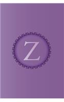 Z: Initial Monogram Letter Z College Ruled Notebook. Personalized Medium Lined Journal & Diary for Writing & Note Taking for Girls, Boys, Men and Women