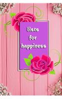 lists for happiness