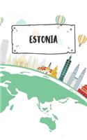 Estonia: Ruled Travel Diary Notebook or Journey Journal - Lined Trip Pocketbook for Men and Women with Lines