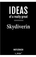 Notizbuch für Skydiver / Skydiverin: Originelle Geschenk-Idee [120 Seiten liniertes blanko Papier]